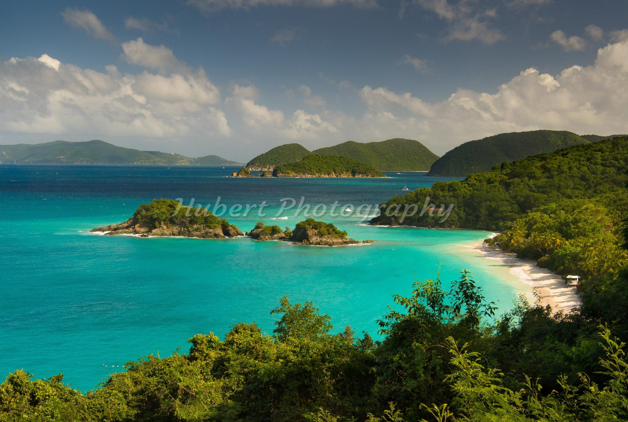 Classic Trunk Bay Overlook Metal Photo St John Experience Gallery